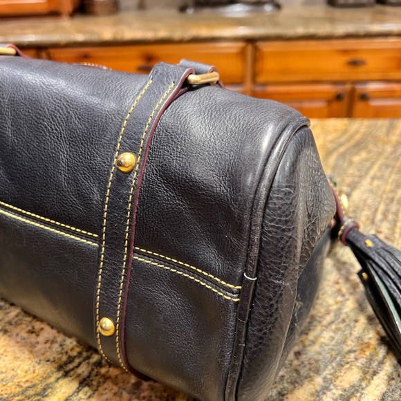 Dooney & Bourke Navy Florentine Satchel with Accessories - Picture 6 of 16